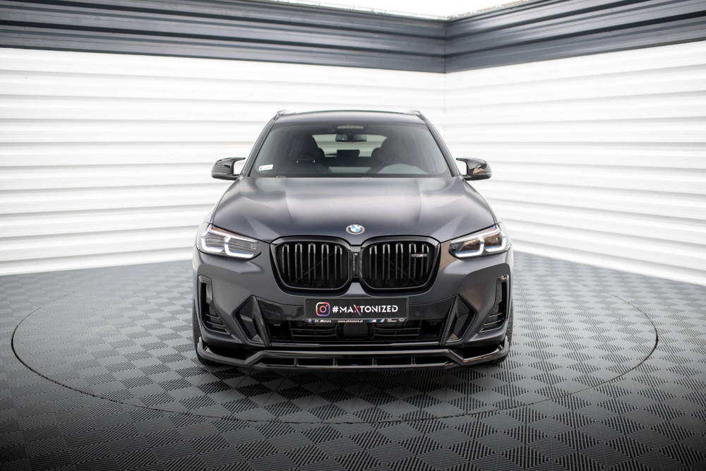 Voorspoiler BMW X3 G01 M Pakket FL Maxton Glans Zwart