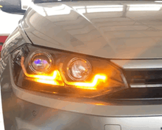 Koplampen VW Polo VI 2G 17-20 LED Dynamic Zwart