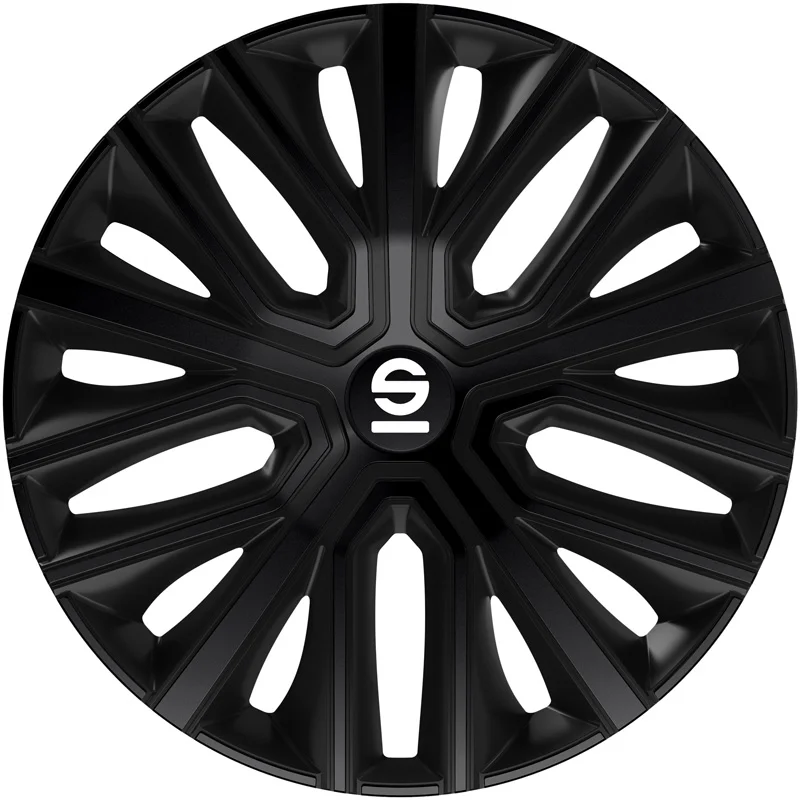 Sparco Wieldoppen Modena - 16-inch - Zwart - Set van 4 stuks