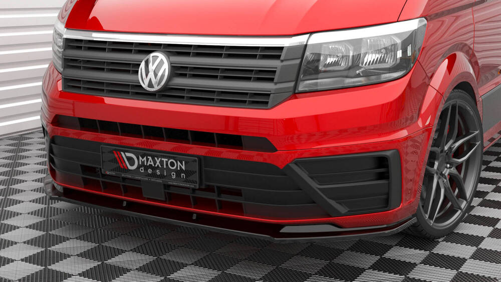 Voorspoiler VW Crafter MK2 2017- .. Maxton Glans Zwart V.1