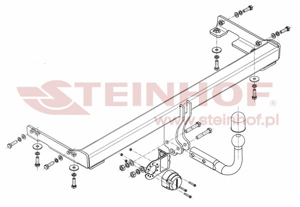 Trekhaak Mitsubishi Galant 4/5D (EA,2/5/6W) 1997-2004