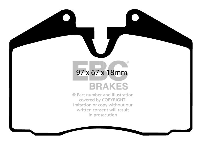 EBC Brakes MASERATI Spyder 4.2 2002-2007 Remblokken achterzijde