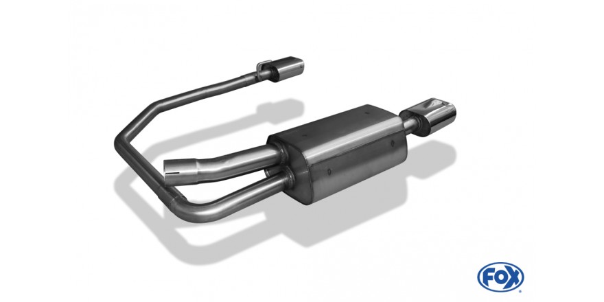 Opel Astra G Coupe Einddemper Uitgang rechts/links 63,5mm - 135x