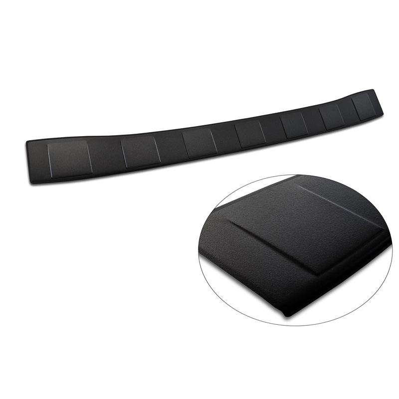 Matzwart RVS Achterbumperprotector  BMW 3 Serie Touring (G21) Facelift 2022- met M-Pakket 'Ribs'