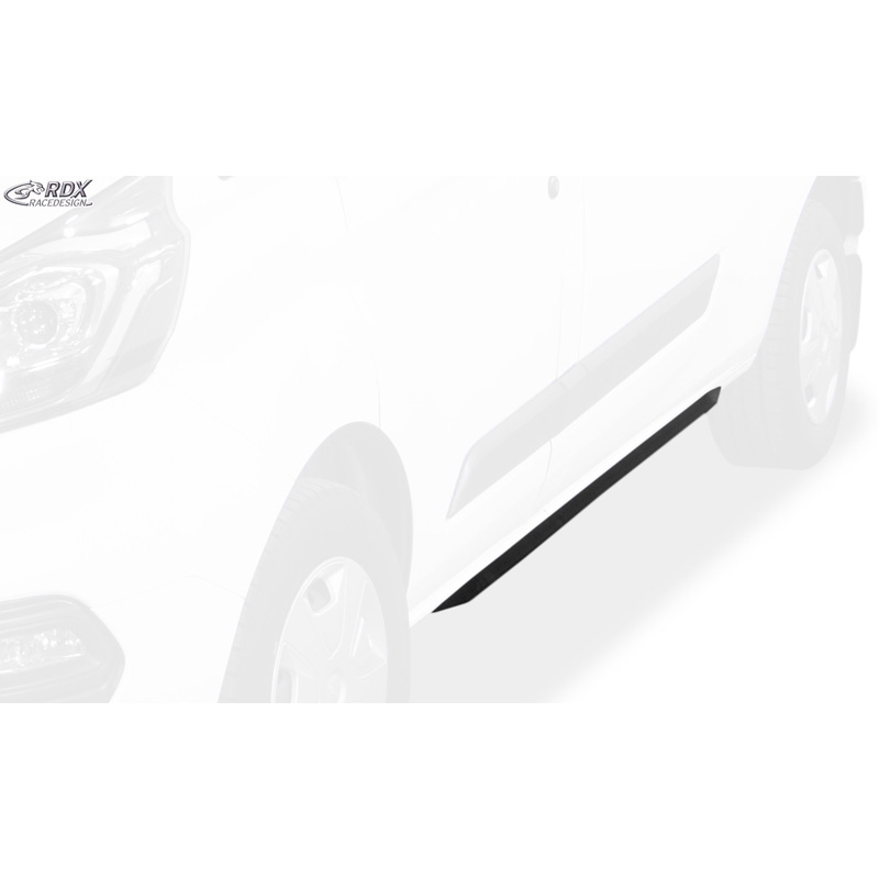 Sideskirts 'Slim'  Ford Transit MK7 2014-2018 & 2018- (ABS zwart glanzend)