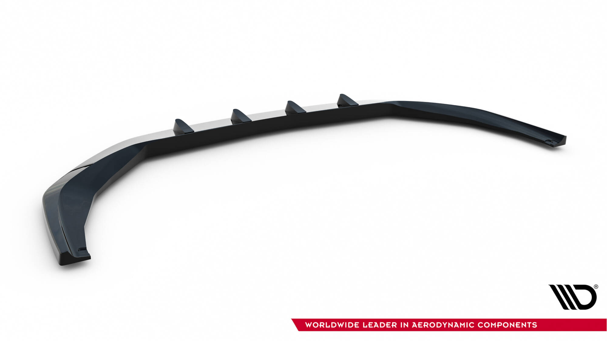 Voorspoiler V.1 Audi S8 / A8 S-Line D5 Facelift Maxton Glanzend zwart