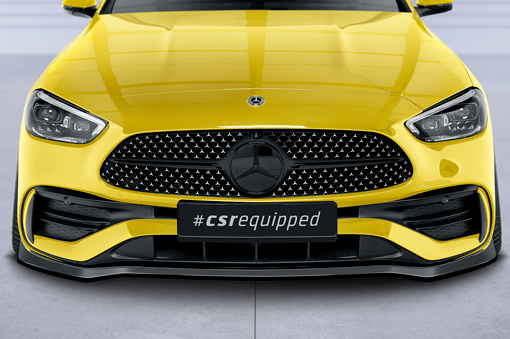 Voorspoiler Mercedes C Klasse W206 AMG Pakket CSR Glans Zwart
