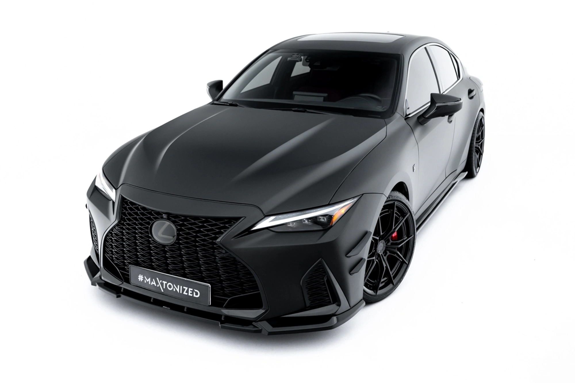 Voorspoiler Lexus IS 500 Mk3 Facelift 2 (XE30) Maxton Glans Zwart V.1
