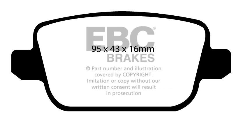 EBC Brakes FORD Mondeo 2.2 TD 2008-.. Remblokken achterzijde