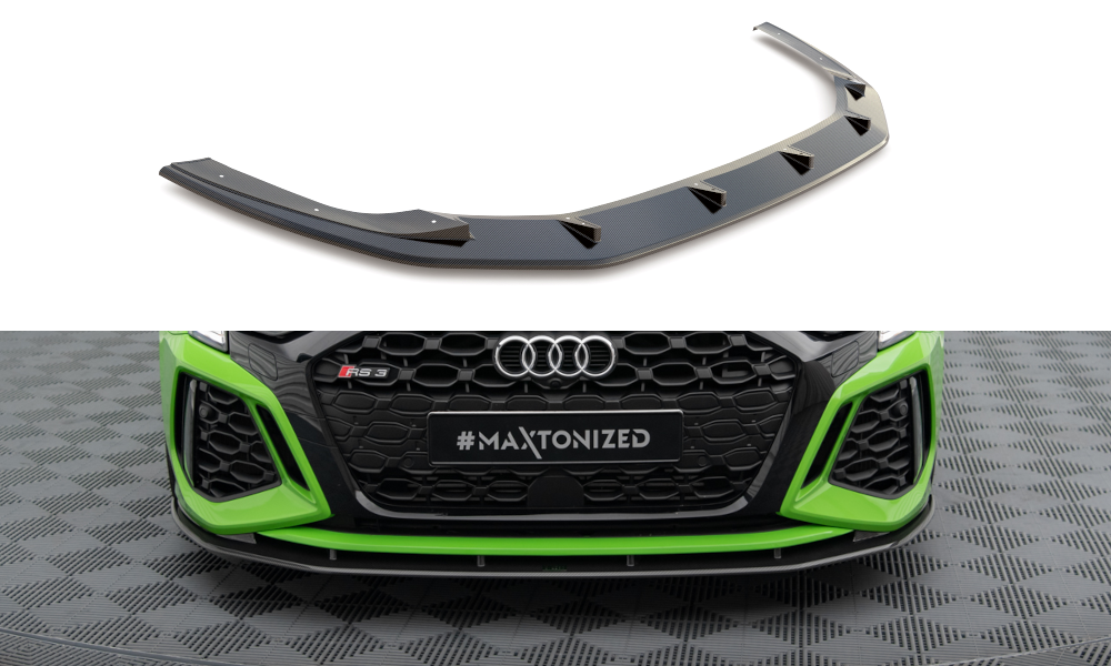 Voorspoiler Audi RS3 8Y Maxton Carbon
