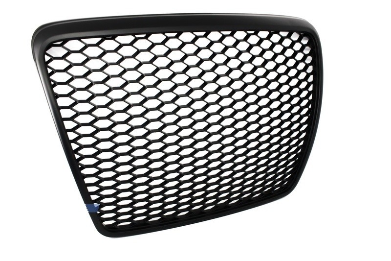 Grill Audi A6 4F2 C6 (2007-2011) RS Design Matte Black Embleeml