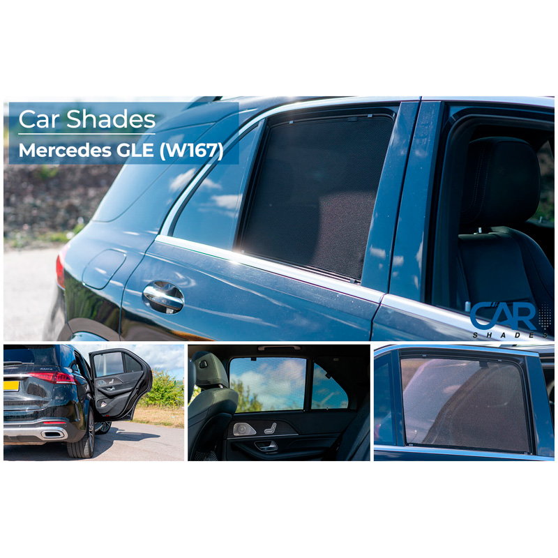 Set Car Shades (achterportieren)  Mercedes GLE (W167) 2019- (4-delig)