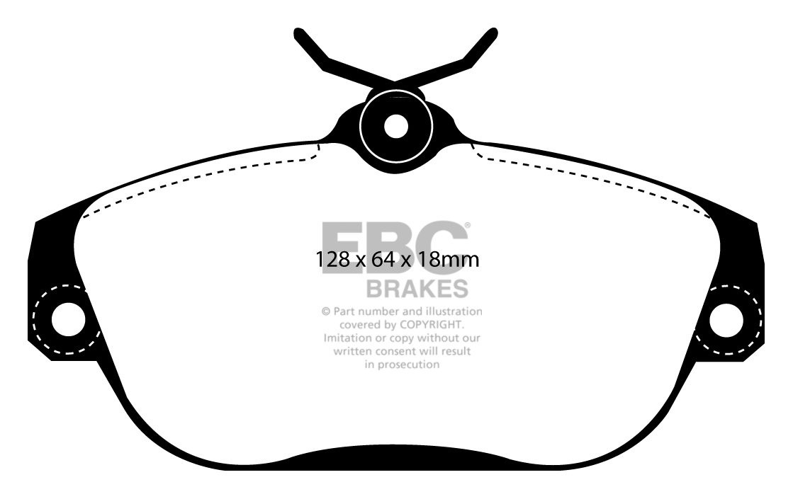 EBC Brakes VOLVO V90 2.9 97-99 Remblokken voorzijde greenstuff