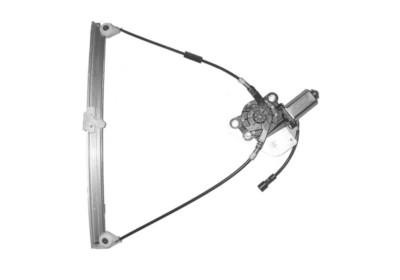 raammechanisme, 3 drs, incl motor, links Renault Clio, 1998-2001