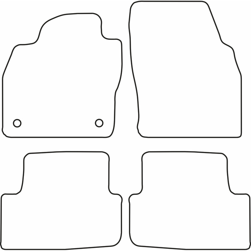 Automatten Velours  Seat Ibiza 6F / Arona 2017- & Skoda Fabia IV 2021-