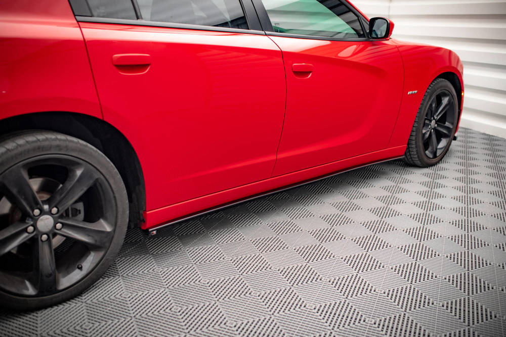 Zijskirts Dodge Charger RT MK7 FL Maxton Glans Zwart