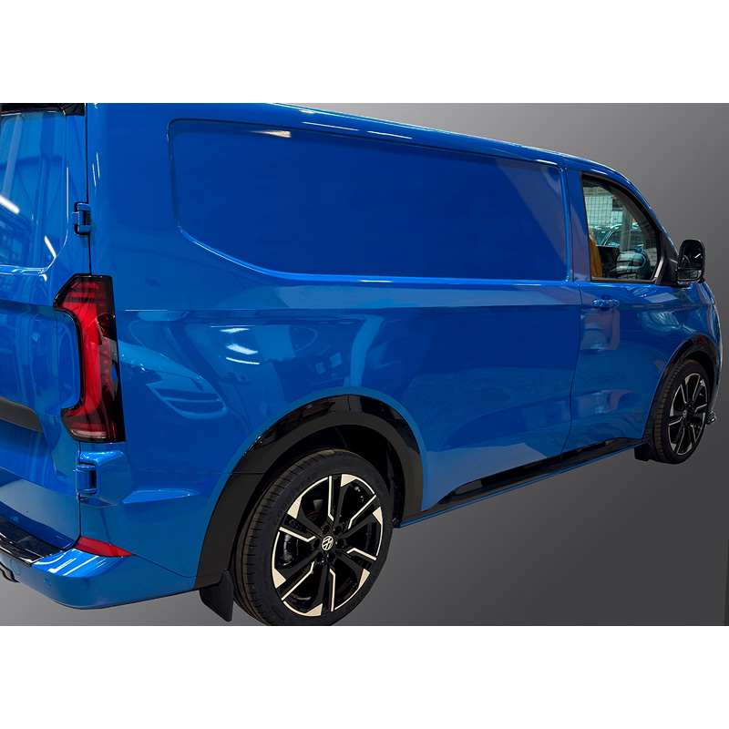 RGM Set Zijpanelen  Volkswagen Transporter T7 2024- & Ford Transit/Tourneo Custom 2023- Korte wielbasis - Glanzend Zwart