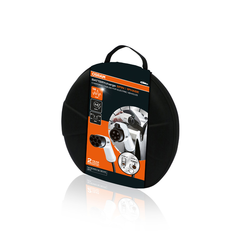 Osram BATTERYcharge 5PIN Type2>1 16A 1ph (5m) - Laadkabel EV