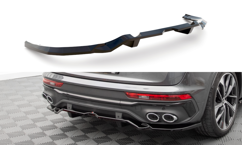Diffuser Audi SQ5 Sportback Facelift 2020 - Maxton Glans Zwart