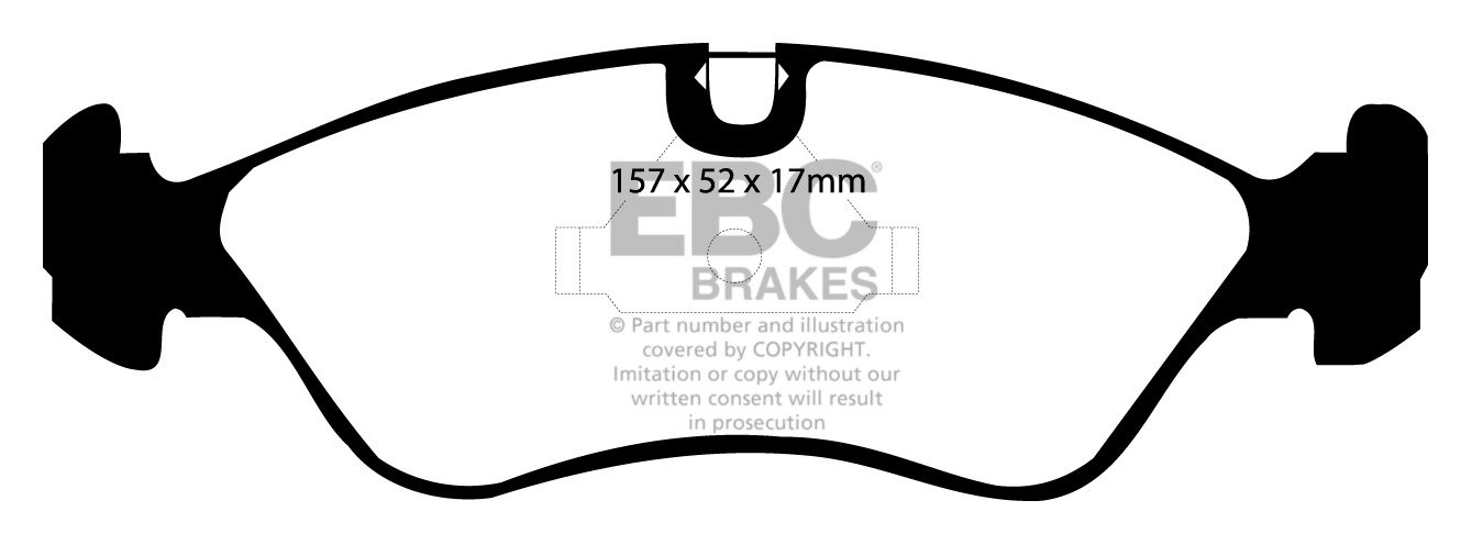EBC Brakes OPEL Kadett E 2.0 16v 87-91 Remblokken voorzijde gree