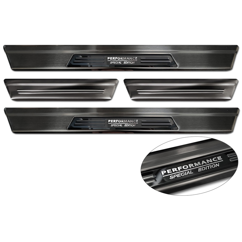 Zwart RVS Instaplijsten  Nissan X-Trail IV 2021- - 'Performance Special Edition' - 4-delig