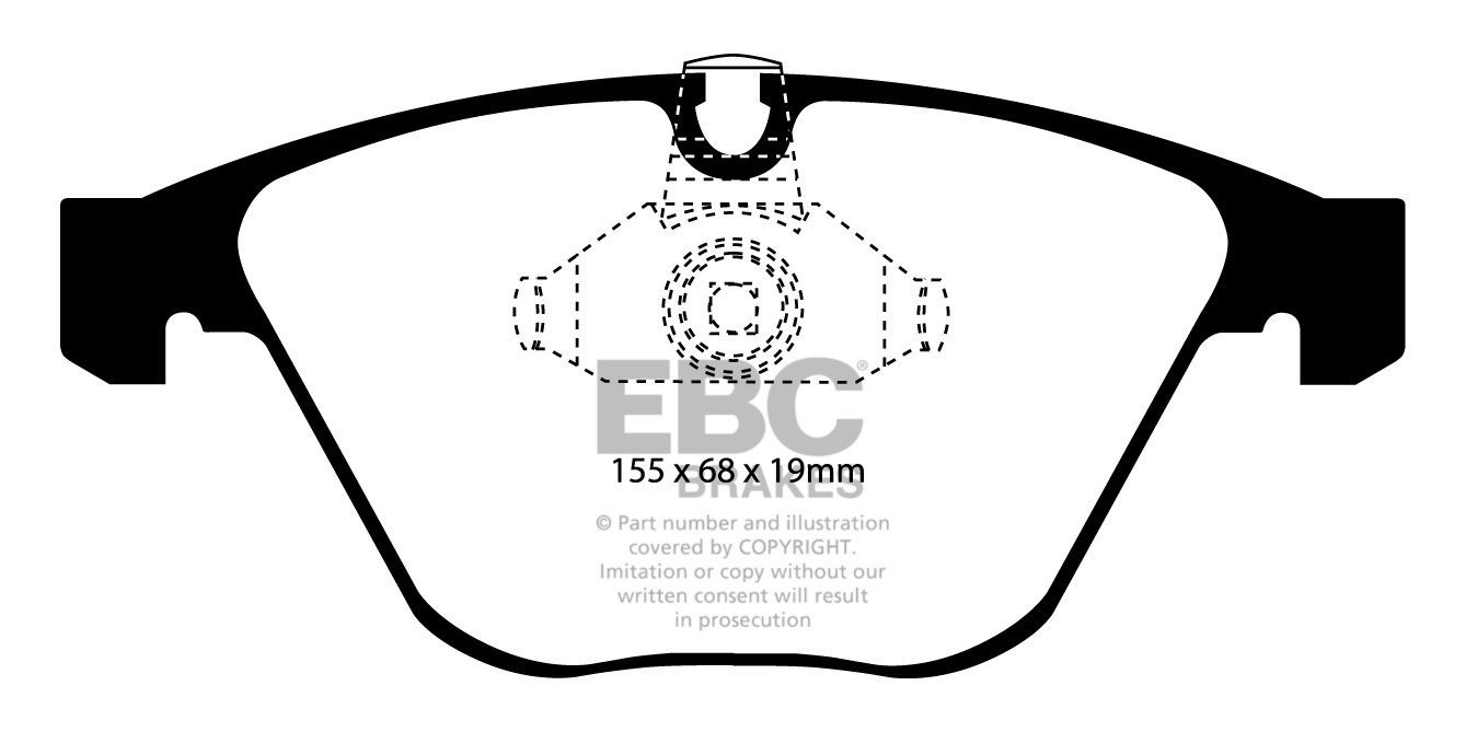 EBC Brakes BMW 530 3.0 TD (E61) 2003-2010 Remblokken voorzijde