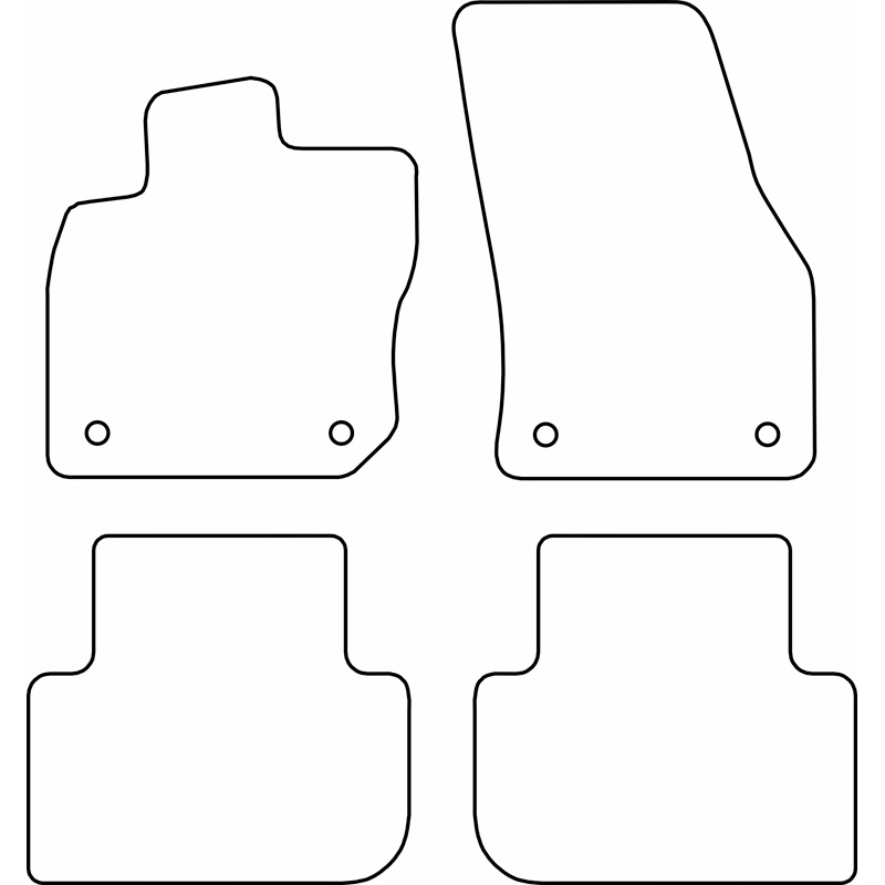 Automatten Velours  Volkswagen Tiguan III (CT1) 2024- excl. eHybrid