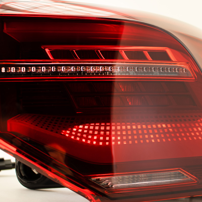 Set LED Achterlichten  Volkswagen Golf VIII 2020- excl. Variant - Rood/Rookgrijs - incl. Dynamic Running Light