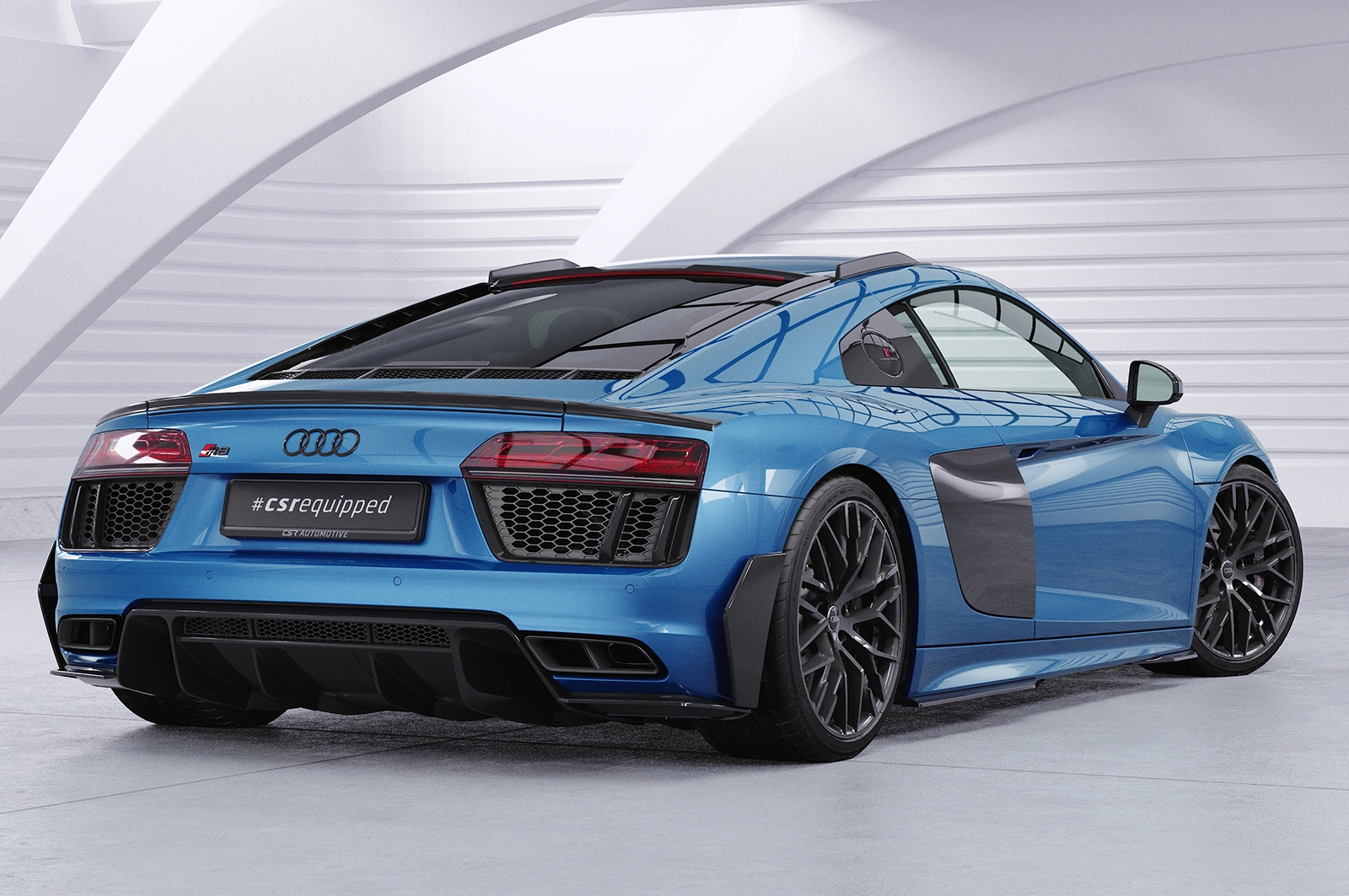 Achterspoiler Audi R8 4S Coupe glans zwart
