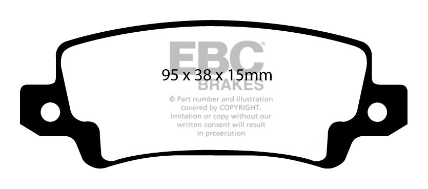 EBC Brakes TOYOTA Corolla 1.8 (ZZE123) 2002-2006 Remblokken acht