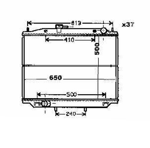 Radiator TERRANO R20 3.02->> TYPE R20 3.0 TDI H +/-AC