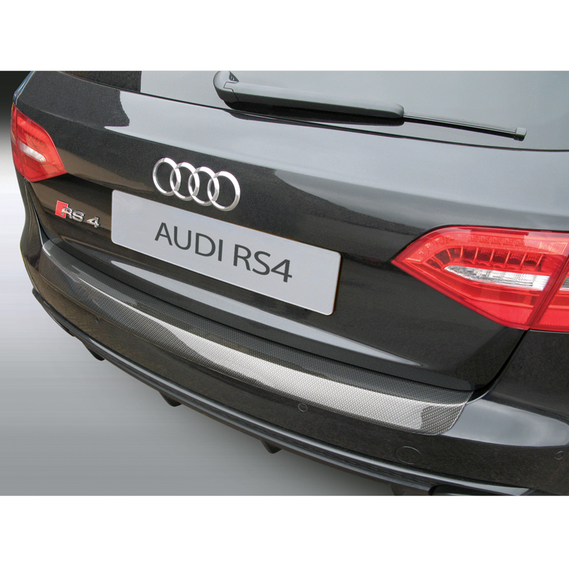 ABS Achterbumper beschermlijst  Audi RS4 Avant 3/2012-6/2016 Zwart