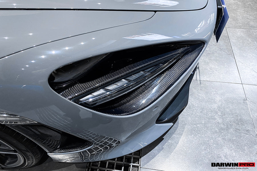 McLaren 720s Dry Carbon Fiber Headlight Inserts Trim Replacement 2017-2020
