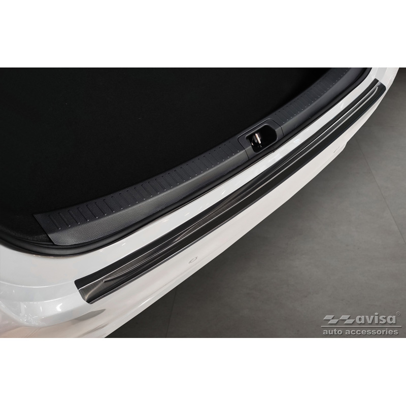 Zwart RVS Achterbumperprotector  Toyota Corolla XII Sedan 2019-