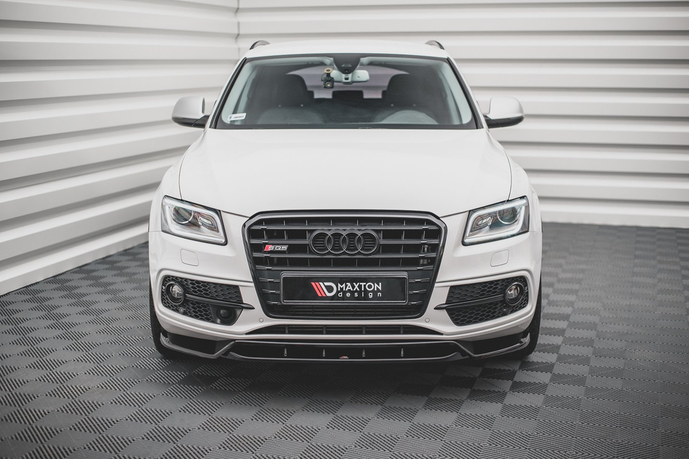 Voorspoiler Audi SQ5 Q5 S-Line MK1 8R Glans Zwart