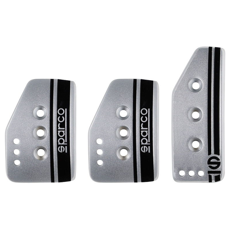 Sparco Set Pedalen Settanta - Titanium/Zwart - Handgeschakeld