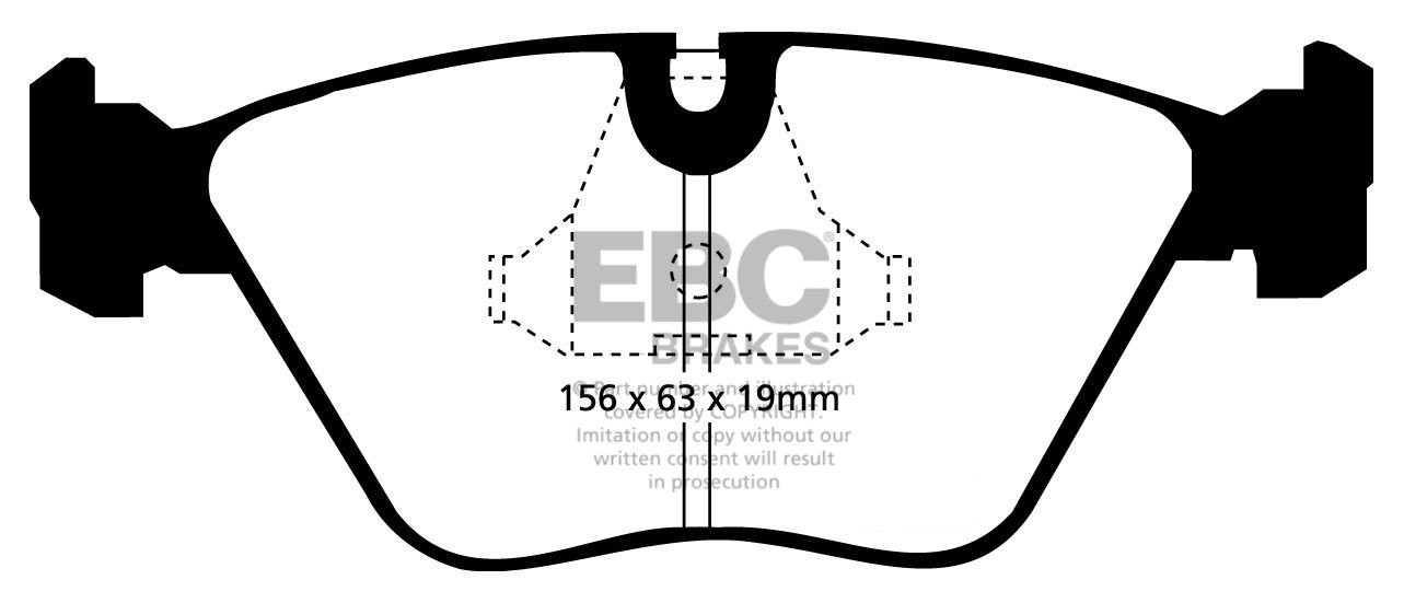 EBC Brakes BMW 518 1.8 (E34) 88-96 Remblokken voorzijde