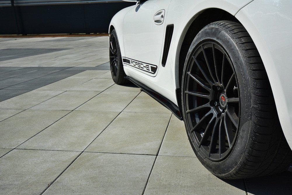 Zijskirts Porsche Caymans S 978C Maxton Glans Zwart