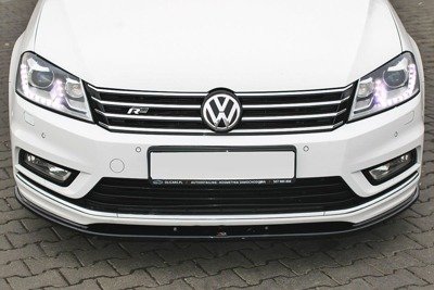 Voorspoiler VW Passat B7 R-Line Glans Zwart