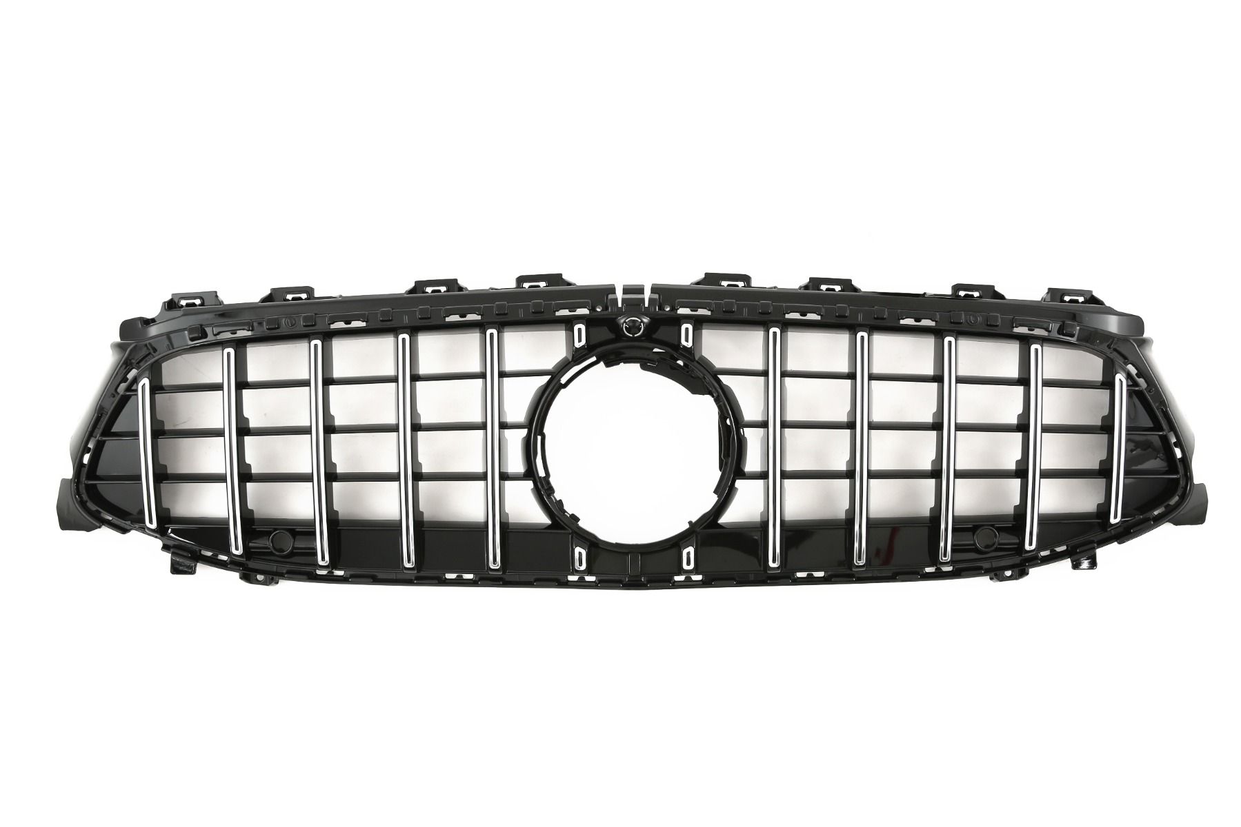 Grill Mercedes CLA C118, X118 facelift Glans Zwart/Chroom 23-.. GT Look
