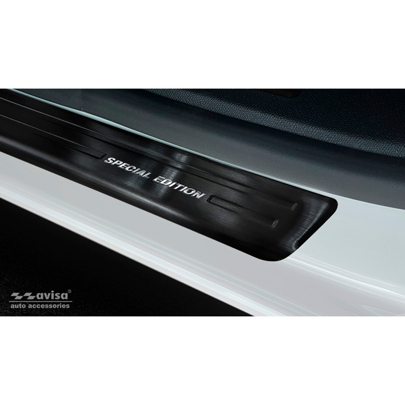 Zwart RVS Instaplijsten  Citroën C5 Aircross 2018- Incl. Facelift 'Special Edition' - 4-delig
