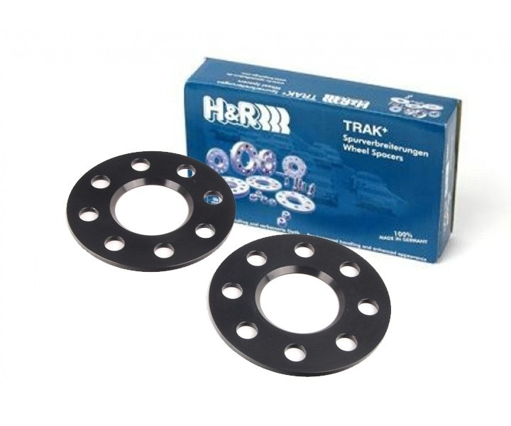 H&R Spoorverbreders 5mm 5x100/112 - Naaf 57,1mm - Boutmaat M14x1,5 -  Audi/Seat/Skoda/Volkswagen - Zwart