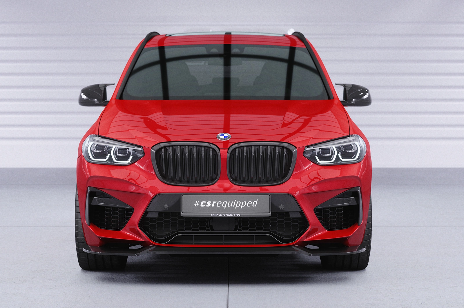 Voorspoiler BMW X3 M F97 / X4 M F98 Glans Zwart (2019-2021)