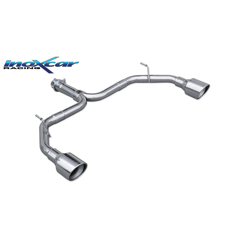 100% RVS Dubbele sportuitlaat  Alfa Romeo Giulietta 1750 Tbi 241pk QV 2014- 1x110mm X-Race