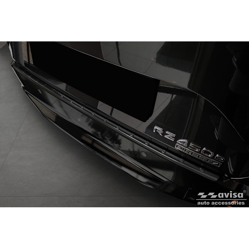 Zwart RVS Achterbumperprotector  Lexus RZ 2023- 'Ribs'