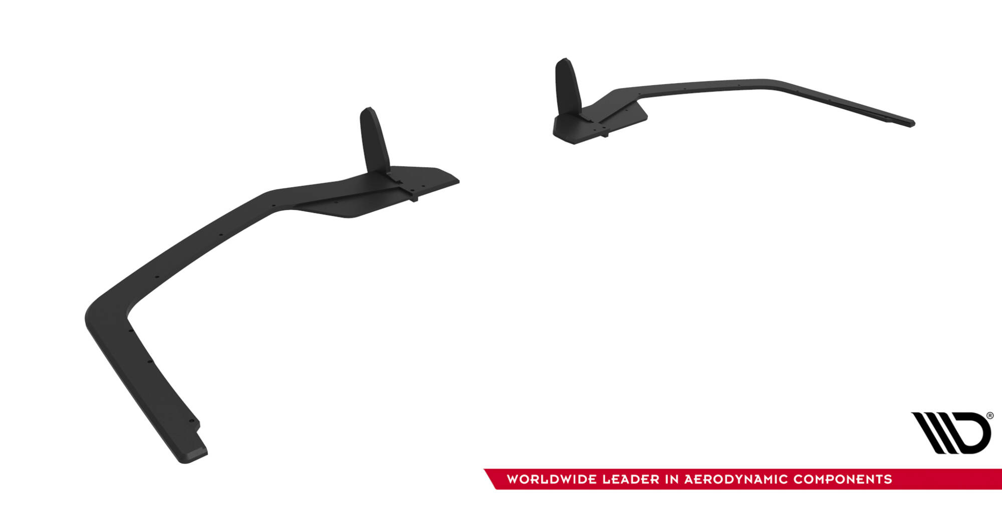 Street Pro Achterzij Spoilers V.2 Honda Civic Sport MK10 Facelift Maxton Glanzend zwart
