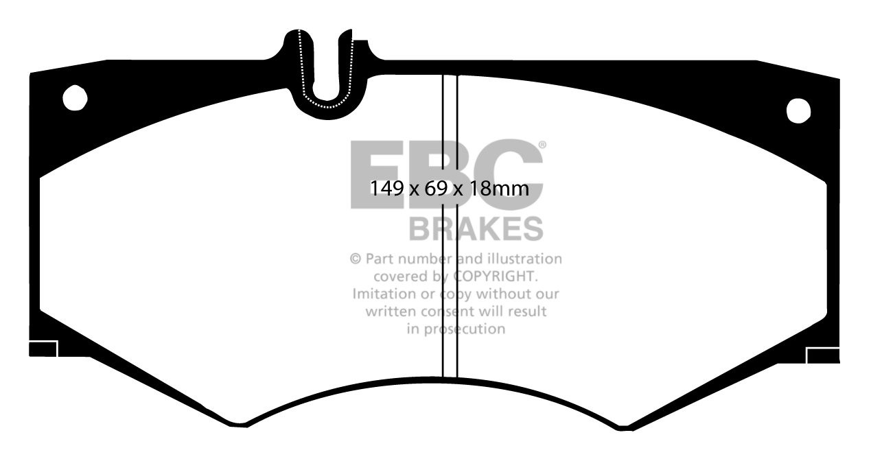 EBC Brakes MERCEDES G-Wagon (W460) G200 86-93 Remblokken voorzij