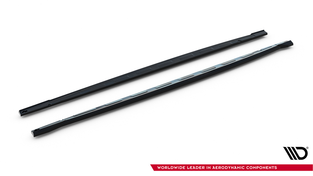 Zijskirts Audi RS3 Limousine 8Y Facelift Maxton Glans Zwart