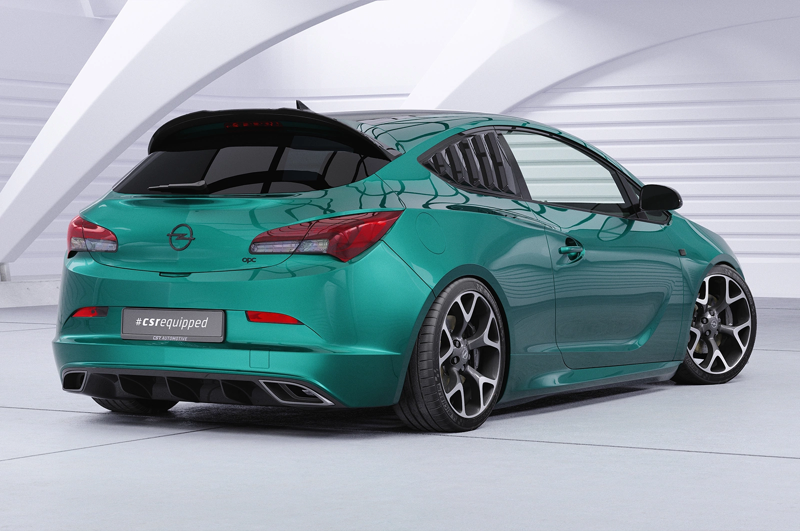 Achterspoiler Opel Astra J glans zwart