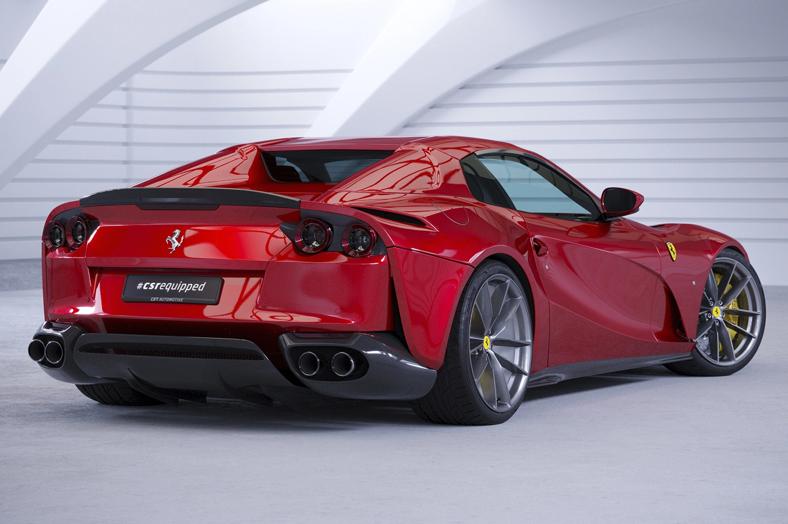 Achterspoiler Ferrari 812 GTS glans zwart